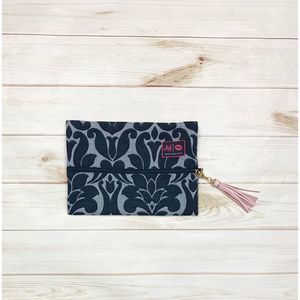 Makeup Junkie Zipper Makeup Bag Black Velvet